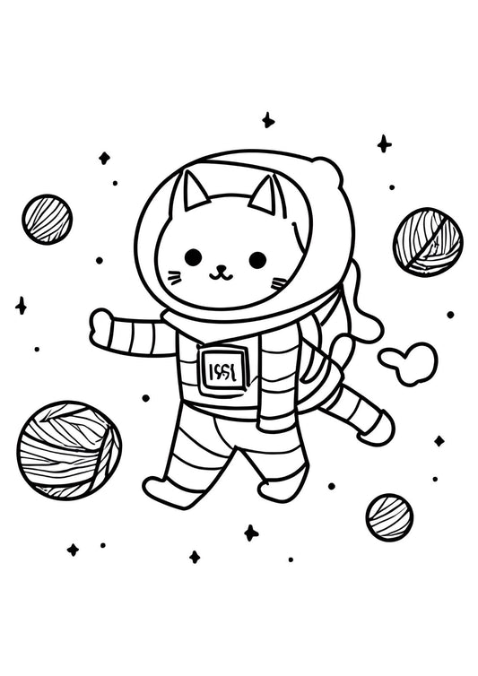 50-page Colouring Book of Pet Animals for Children Art Activity