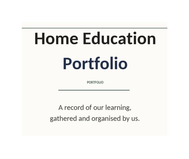 26 pages - Home Education Portfolio Template Printable, UK Home Ed Learning Log, Instant Download PDF