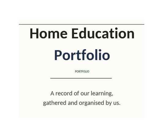 26 pages - Home Education Portfolio Template Printable, UK Home Ed Learning Log, Instant Download PDF