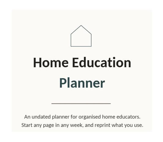 45-pages of Home Education Planner Bundle, Attendance Log, Progress Tracker (Digital Download)
