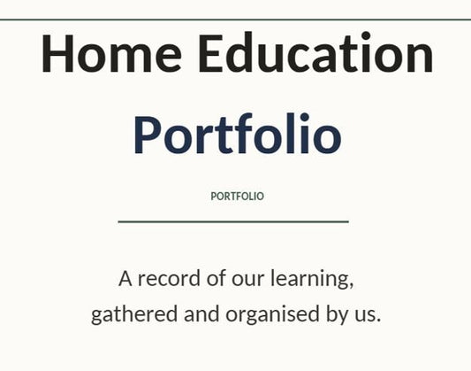 26 pages - Home Education Portfolio Template Printable, UK Home Ed Learning Log, Instant Download PDF