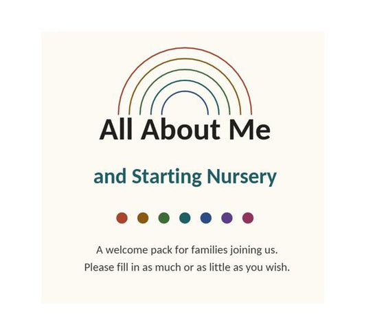 18 pages - All About Me Nursery Pack, Childminder Parent Forms, EYFS Settling In (Digital Download)