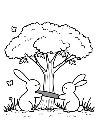 50-page Colouring Book of Pet Animals for Children Art Activity