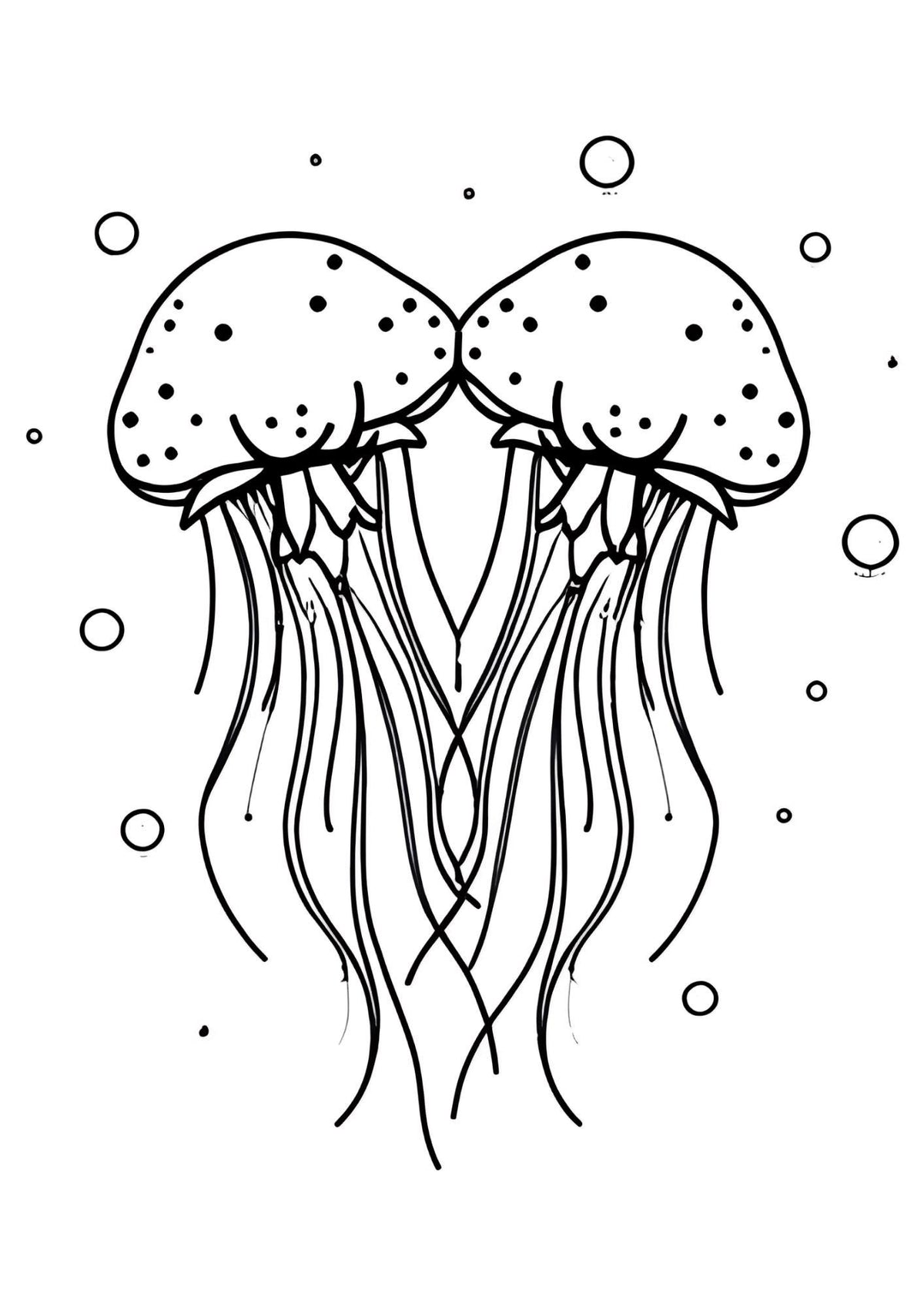 Colouring Book of Ocean Animals for Children Art Activity