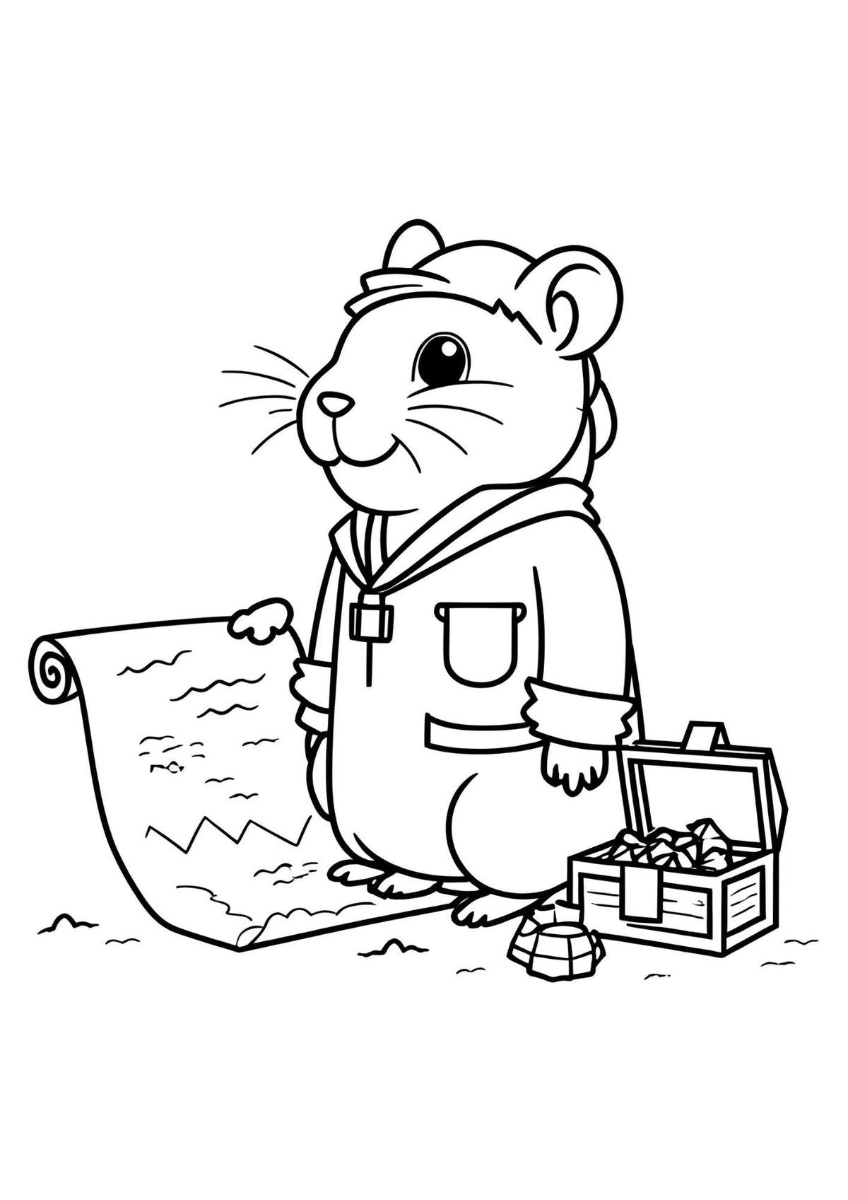 50-page Colouring Book of Pet Animals for Children Art Activity
