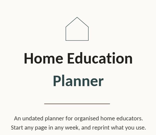 45-pages of Home Education Planner Bundle, Attendance Log, Progress Tracker (Digital Download)