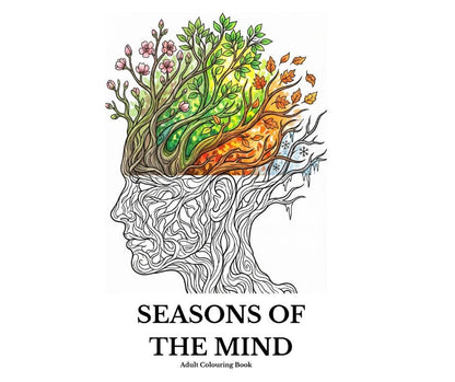 Complete - Seasons of the Mind Adult Coloring Book, Stress Relief (Downloadable PDF)