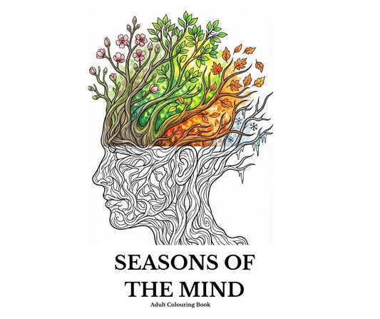 Complete - Seasons of the Mind Adult Coloring Book, Stress Relief (Downloadable PDF)
