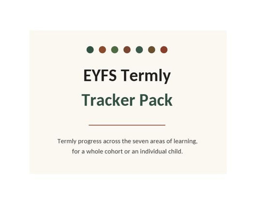 20-pages - EYFS Termly Progress Tracker Pack, Child Development Record (Digital Download)