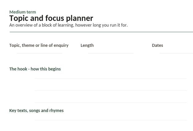 28 pages - EYFS Planning Template Bundle, Early Years Nursery Planner (PDF)