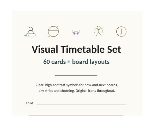 Visual Timetable Printable, Now and Next Board, SEND Autism Visual Schedule Cards for EYFS Classroom and Home Routine, UK Download
