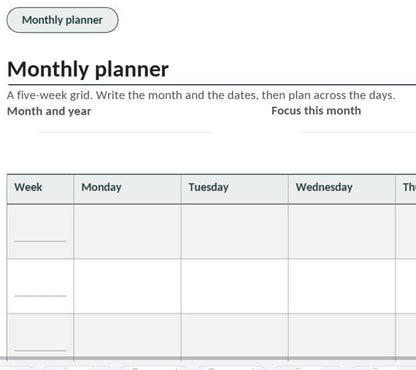 45-pages of Home Education Planner Bundle, Attendance Log, Progress Tracker (Digital Download)