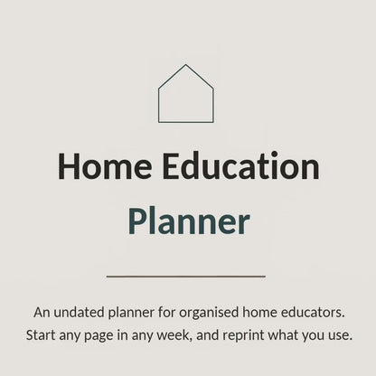 45-pages of Home Education Planner Bundle, Attendance Log, Progress Tracker (Digital Download)