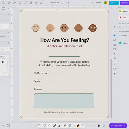 Emotion Regulation Cards Printable, Feelings and Calm Down Strategy Cards, SEND Autism EYFS Wellbeing Resource for Home and School, PDF
