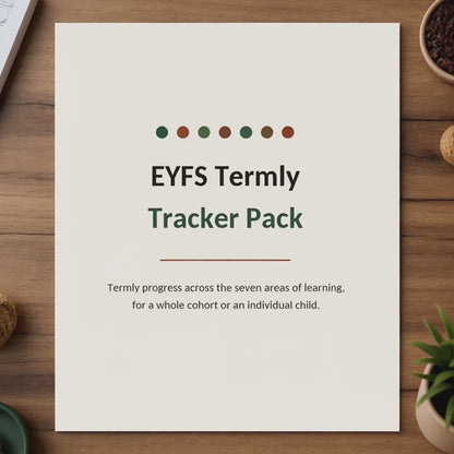 20-pages - EYFS Termly Progress Tracker Pack, Child Development Record (Digital Download)