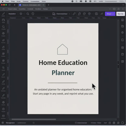 45-pages of Home Education Planner Bundle, Attendance Log, Progress Tracker (Digital Download)